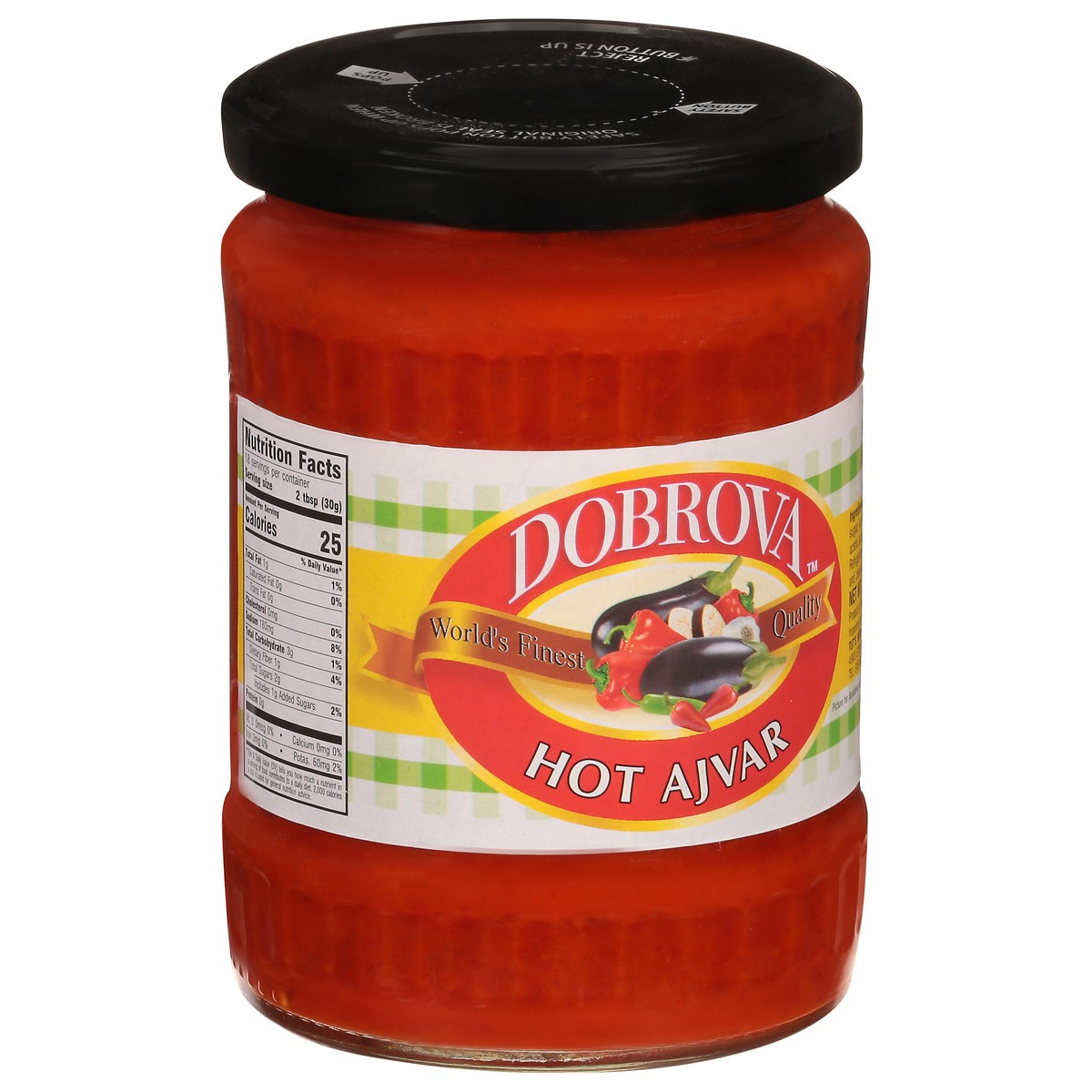 slide 8 of 9, Dobrova Hot Ajvar- 19 oz, 19 oz