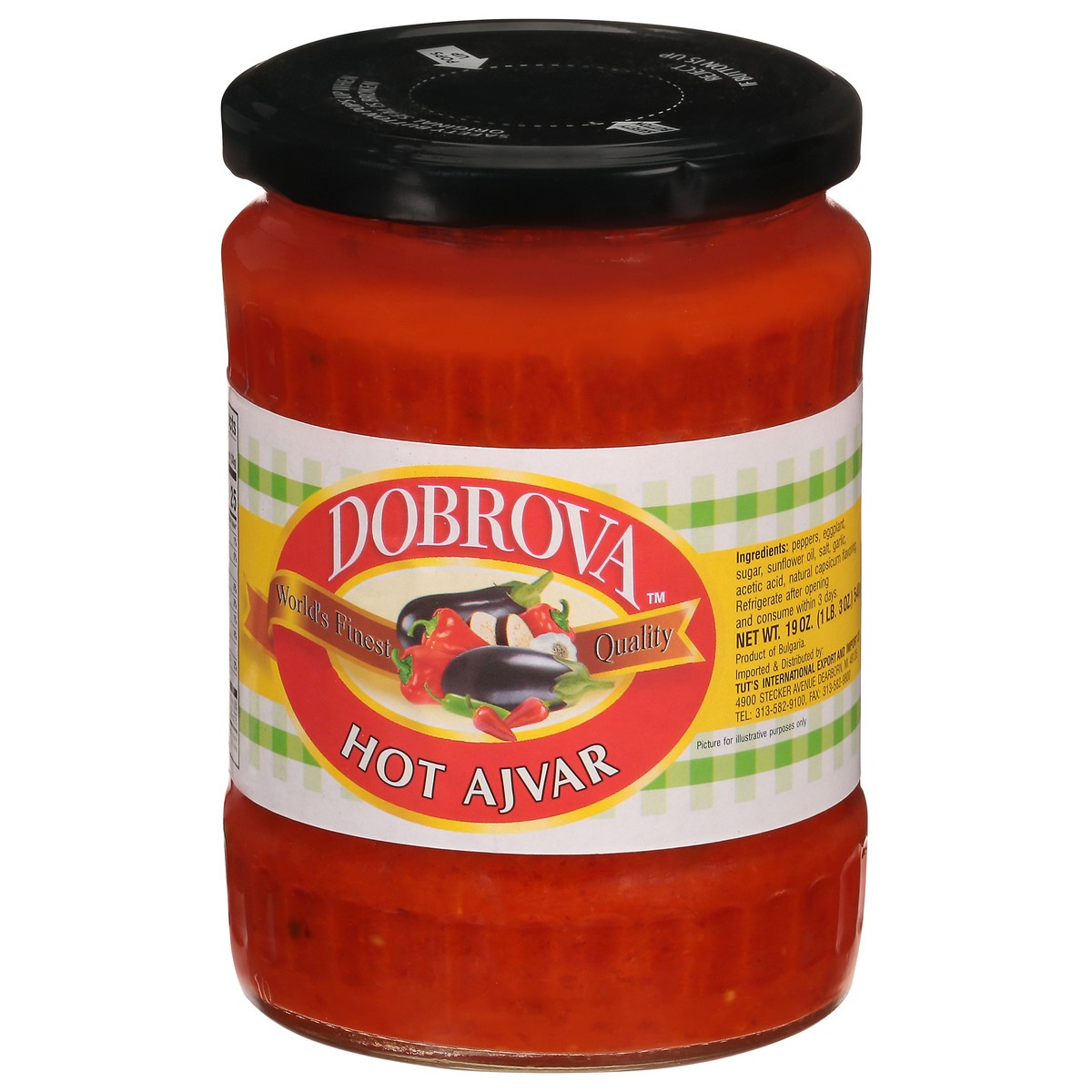 slide 2 of 9, Dobrova Hot Ajvar- 19 oz, 19 oz