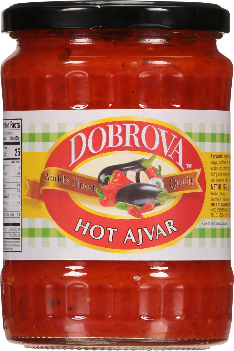 slide 5 of 9, Dobrova Hot Ajvar- 19 oz, 19 oz