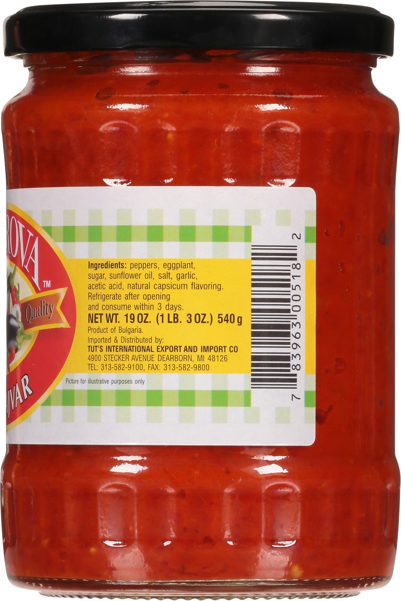 slide 3 of 9, Dobrova Hot Ajvar- 19 oz, 19 oz