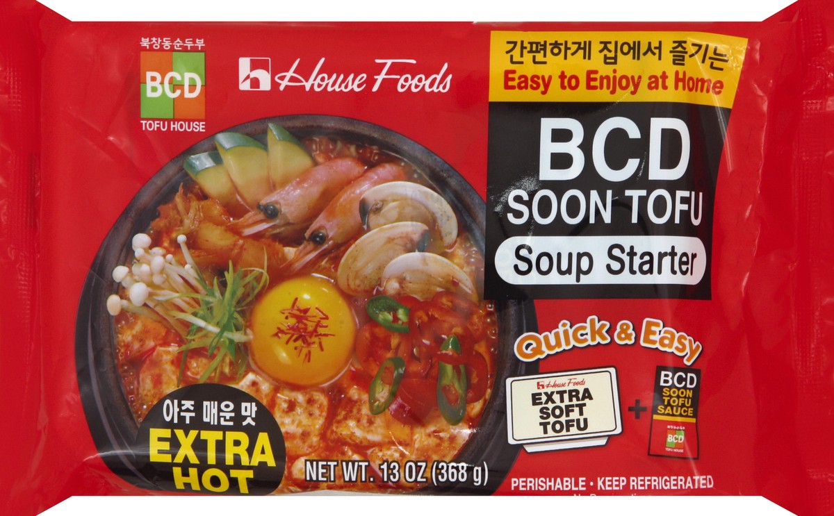 slide 5 of 6, House Foods Soup Starter, BCD Soon Tofu, Extra Hot, 13 oz