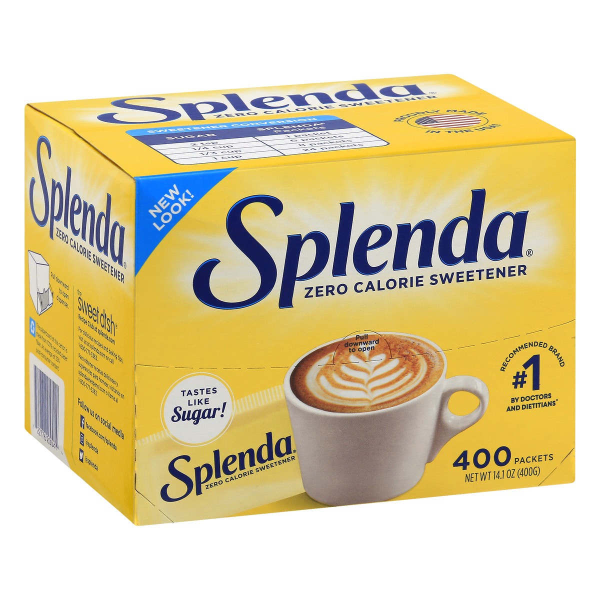 slide 4 of 9, Splenda Zero Calorie Sweetener 400 ea, 400 ct