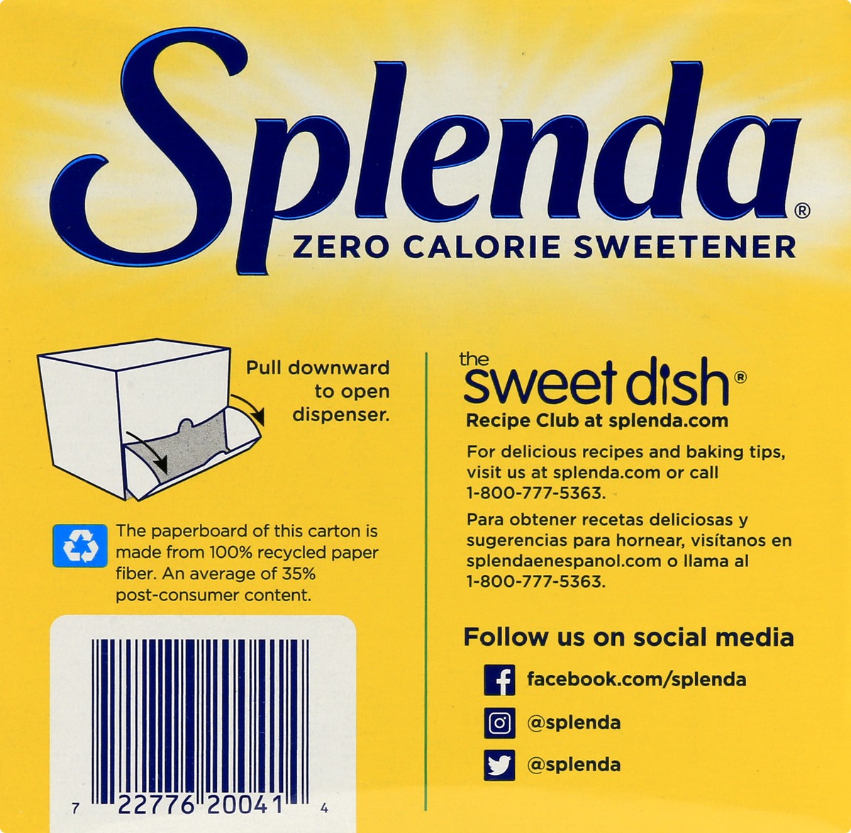 slide 7 of 9, Splenda Zero Calorie Sweetener 400 ea, 400 ct