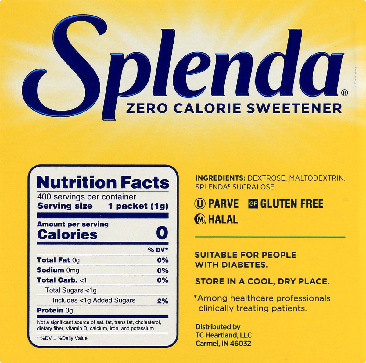 slide 8 of 9, Splenda Zero Calorie Sweetener 400 ea, 400 ct