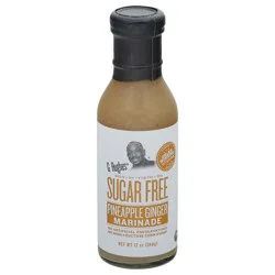 G Hughes Sugar Free Pineapple Ginger Marinade 12 oz