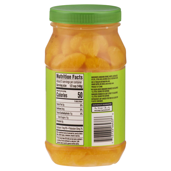 slide 5 of 5, Meijer No Sugar Added Mandarin Oranges, 24.5 ct