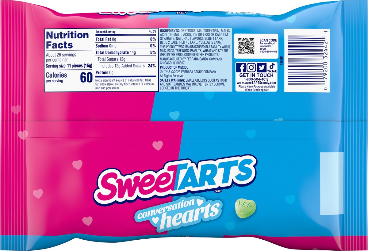 slide 8 of 11, SweeTarts - SWT CONVERSATION HEARTS LDB 71354 - VDAY 14oz 2022-28-19A, 14 oz