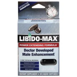 Libido-Max Male Enhancement 30 Liquid Soft-Gels