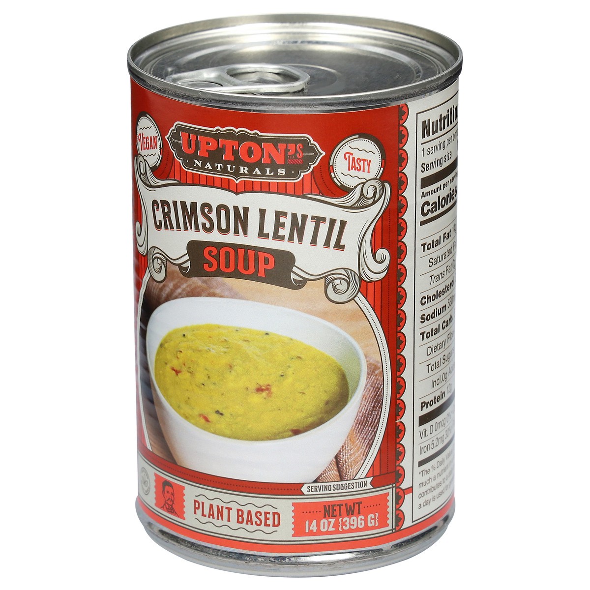slide 2 of 14, Upton's Naturals Plant Based Crimson Lentil Soup - 14 oz, 14 oz