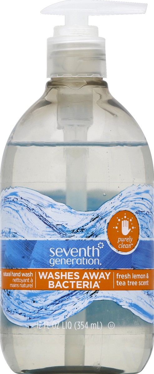 slide 5 of 6, Seventh Generation Hand Soap Fresh Lemon & Tea Tree scent, 12 oz, 12 oz