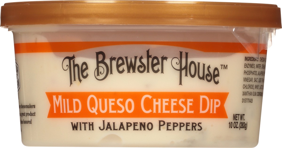 slide 12 of 14, The Brewster House with Jalapeno Peppers Mild Queso Mild Queso Cheese Dip 10 oz, 10 oz