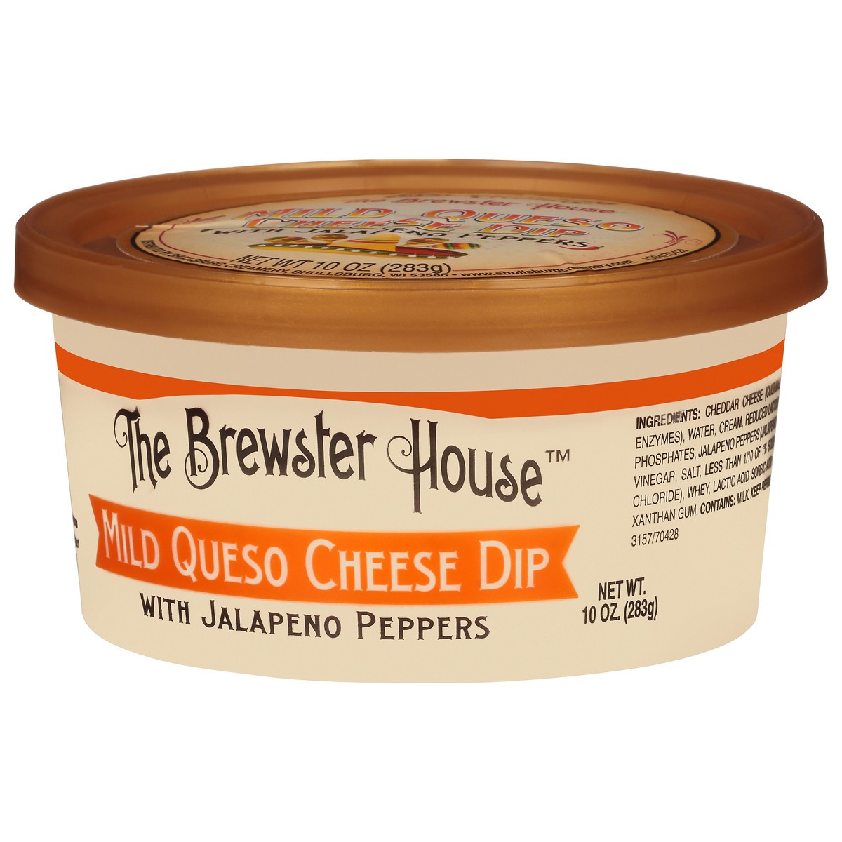 slide 2 of 14, The Brewster House with Jalapeno Peppers Mild Queso Mild Queso Cheese Dip 10 oz, 10 oz
