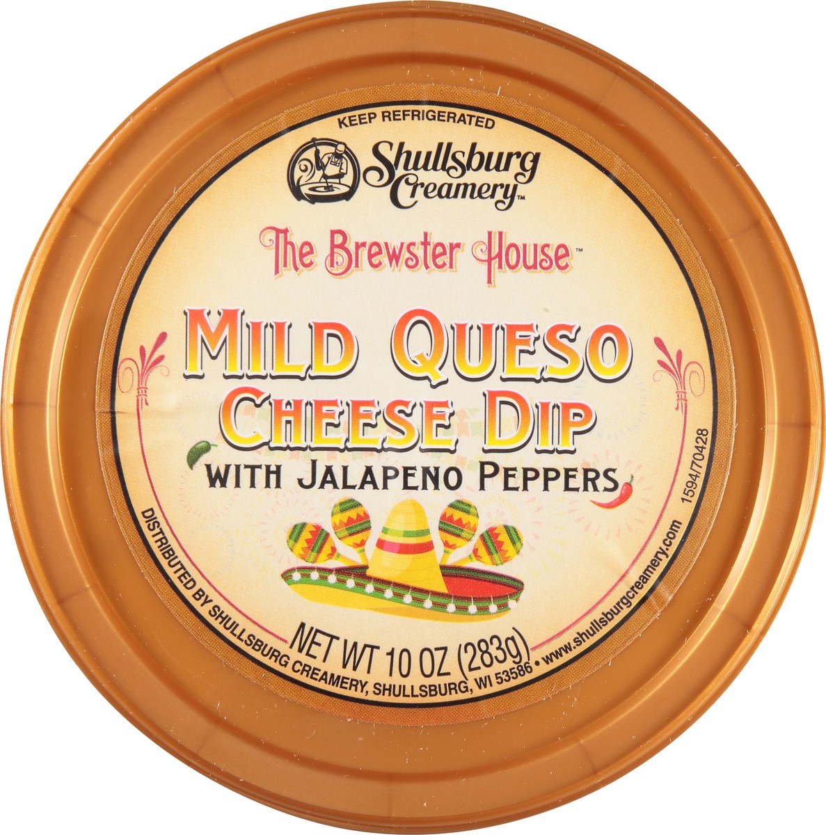 slide 3 of 14, The Brewster House with Jalapeno Peppers Mild Queso Mild Queso Cheese Dip 10 oz, 10 oz
