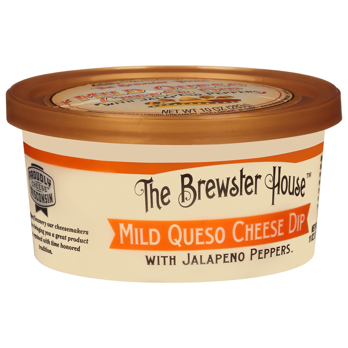 slide 8 of 14, The Brewster House with Jalapeno Peppers Mild Queso Mild Queso Cheese Dip 10 oz, 10 oz