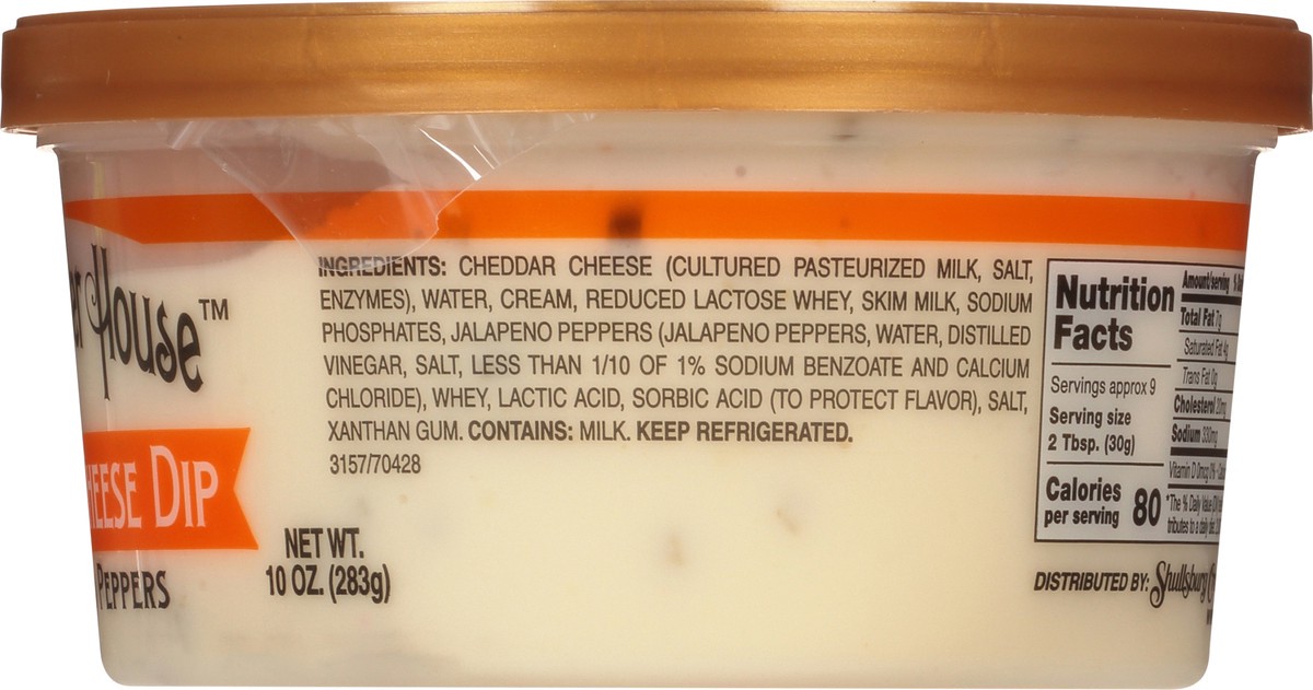 slide 4 of 14, The Brewster House with Jalapeno Peppers Mild Queso Mild Queso Cheese Dip 10 oz, 10 oz