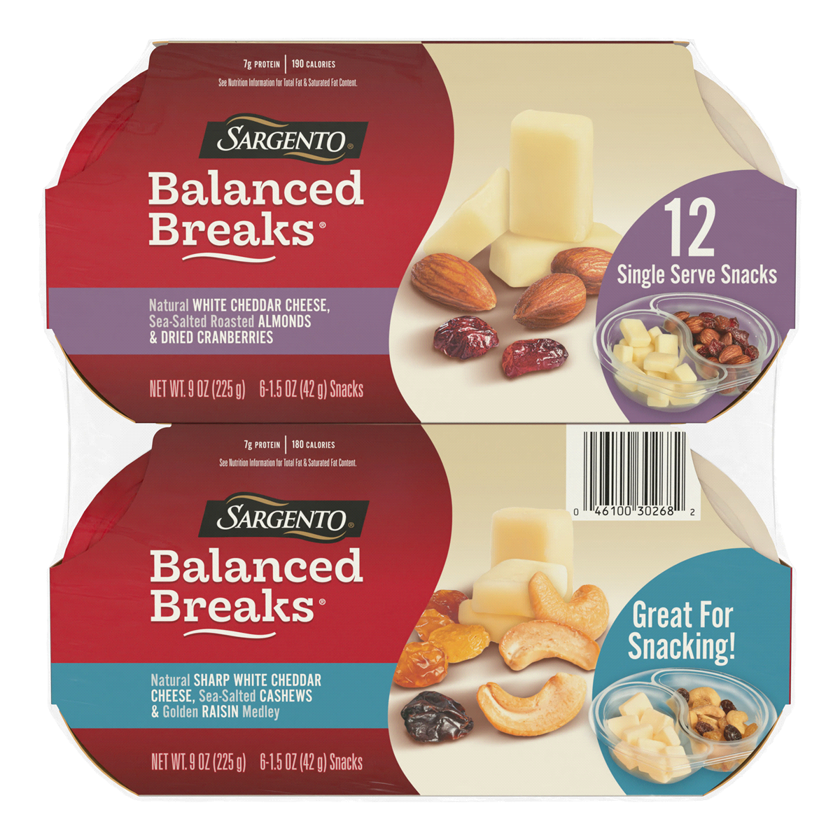 slide 1 of 3, Sargento Balanced Breaks Variety Pack, 18 oz