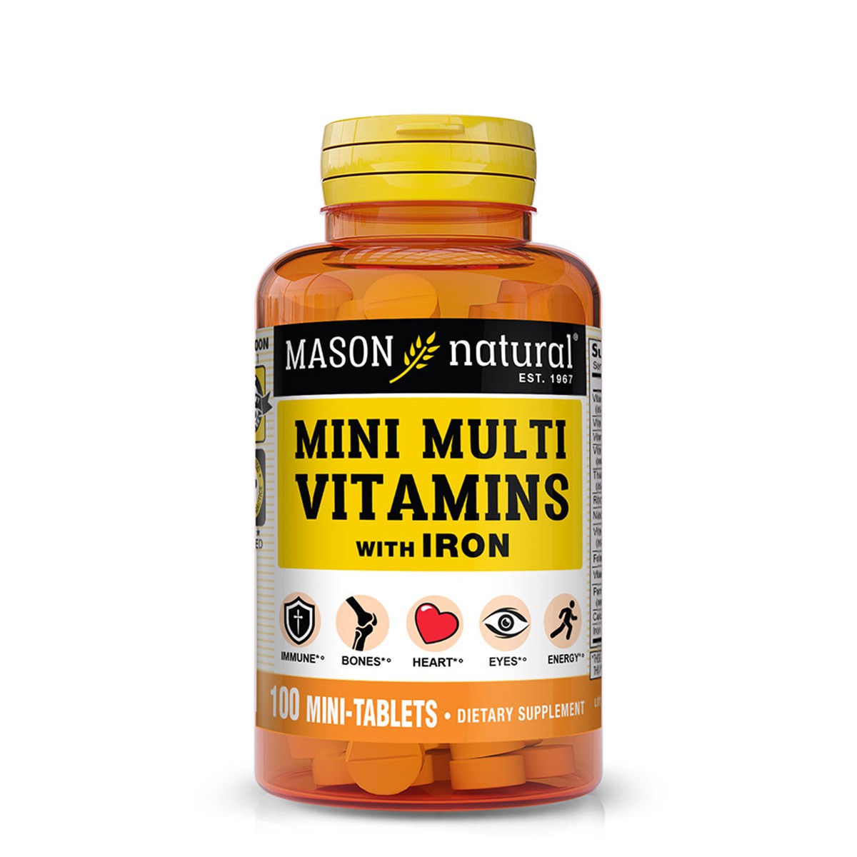 slide 1 of 10, Mini Multi Vitamins With Iron﻿, 100 ct