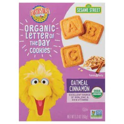 Earth's Best Organic Sesame Street Oatmeal Cinnamon Organic Letter of the Day Cookies 5.3 oz