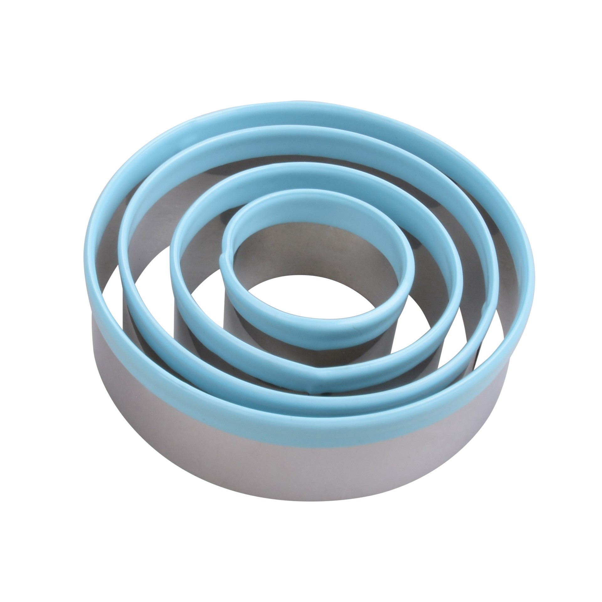 slide 3 of 4, Circles Stainless Steel Nested Cookie Cutter Set By Celebrate It, 3 in to 4 in