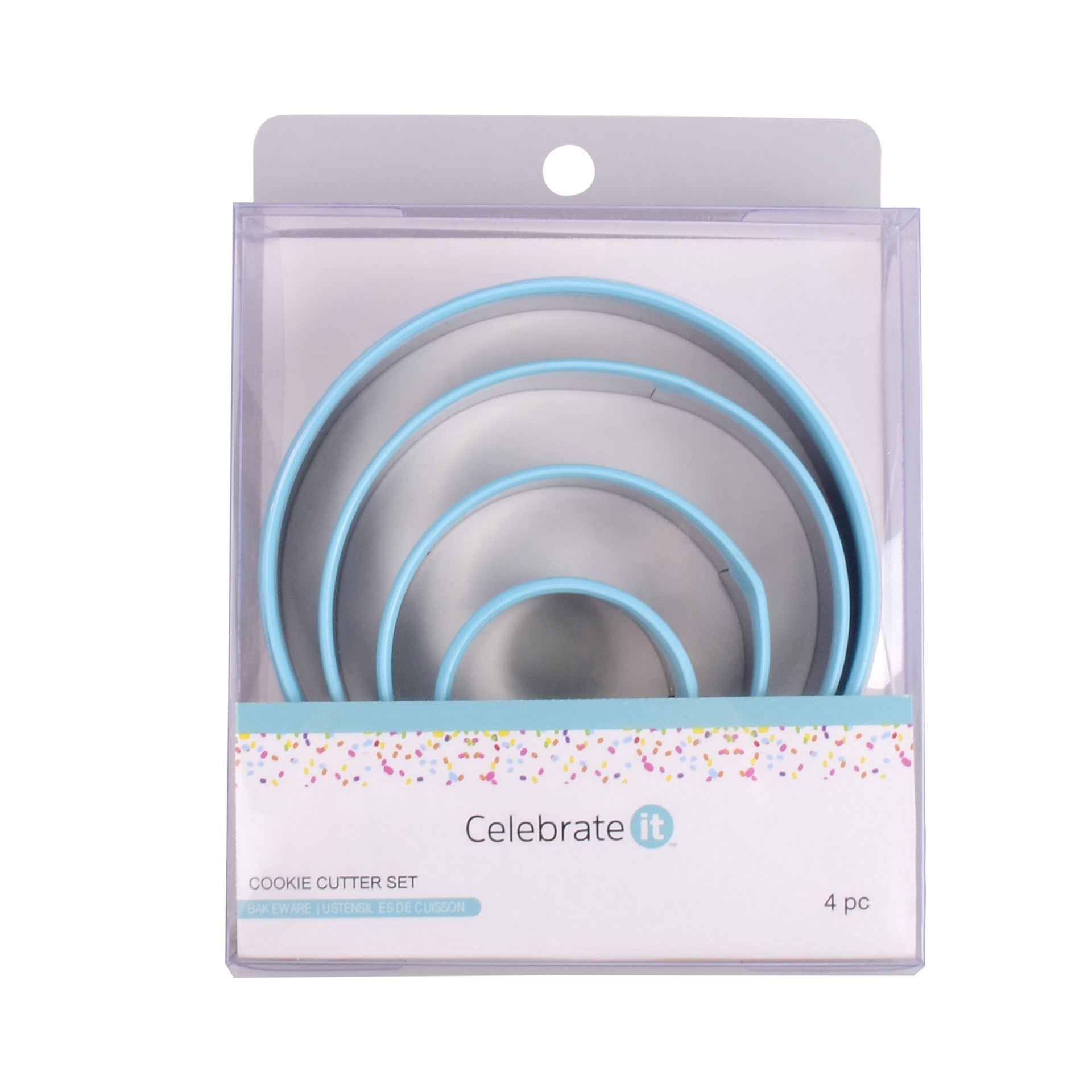 slide 2 of 4, Circles Stainless Steel Nested Cookie Cutter Set By Celebrate It, 3 in to 4 in