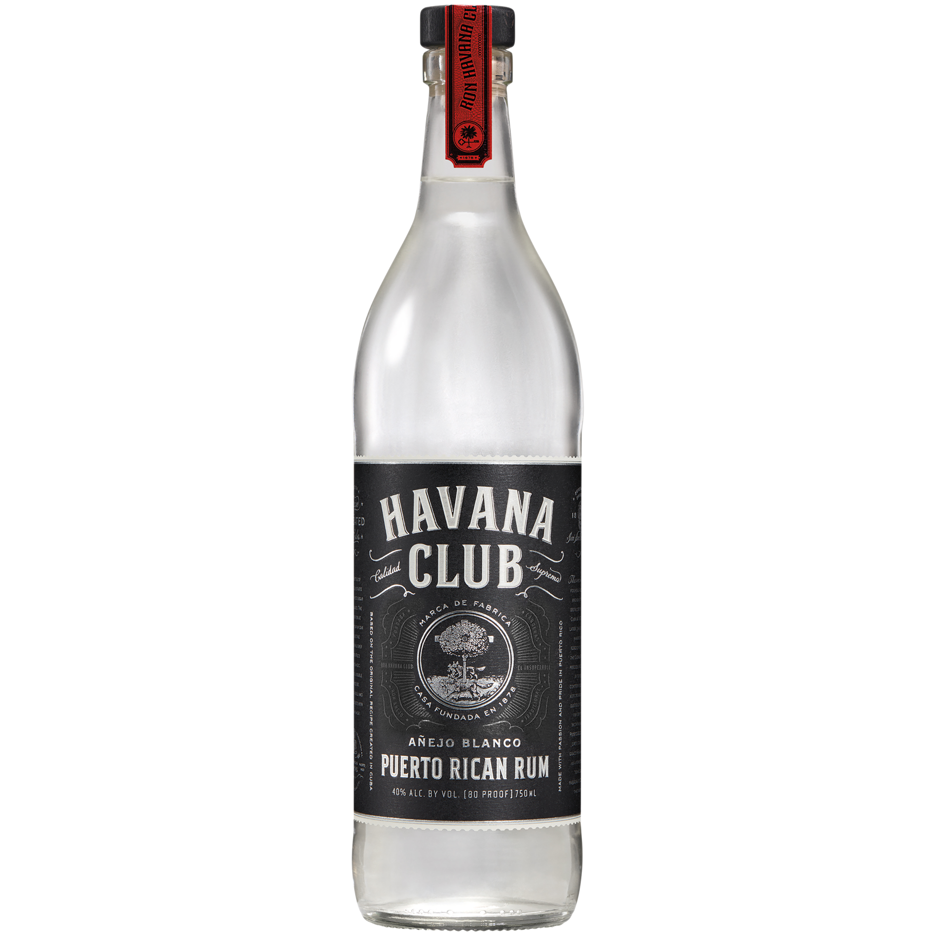 slide 1 of 5, Havana Club Anejo Blanco Rum 40% 75Cl/750Ml, 750 ml