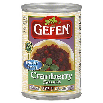 slide 1 of 2, Gefen Whole Cranberry Sauce, 16 oz