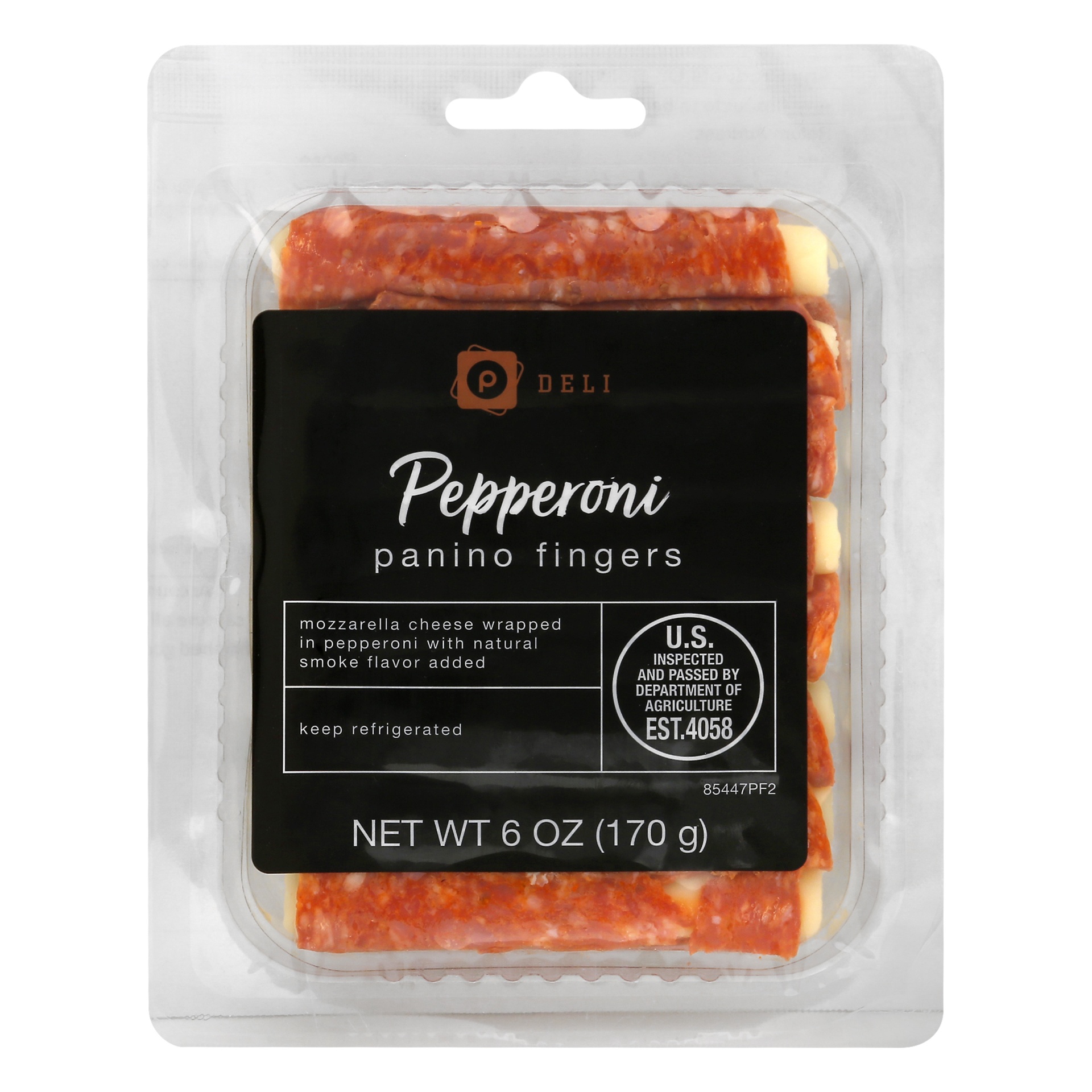 slide 1 of 1, Publix Deli Pepperoni Panino Fingers, 6 oz