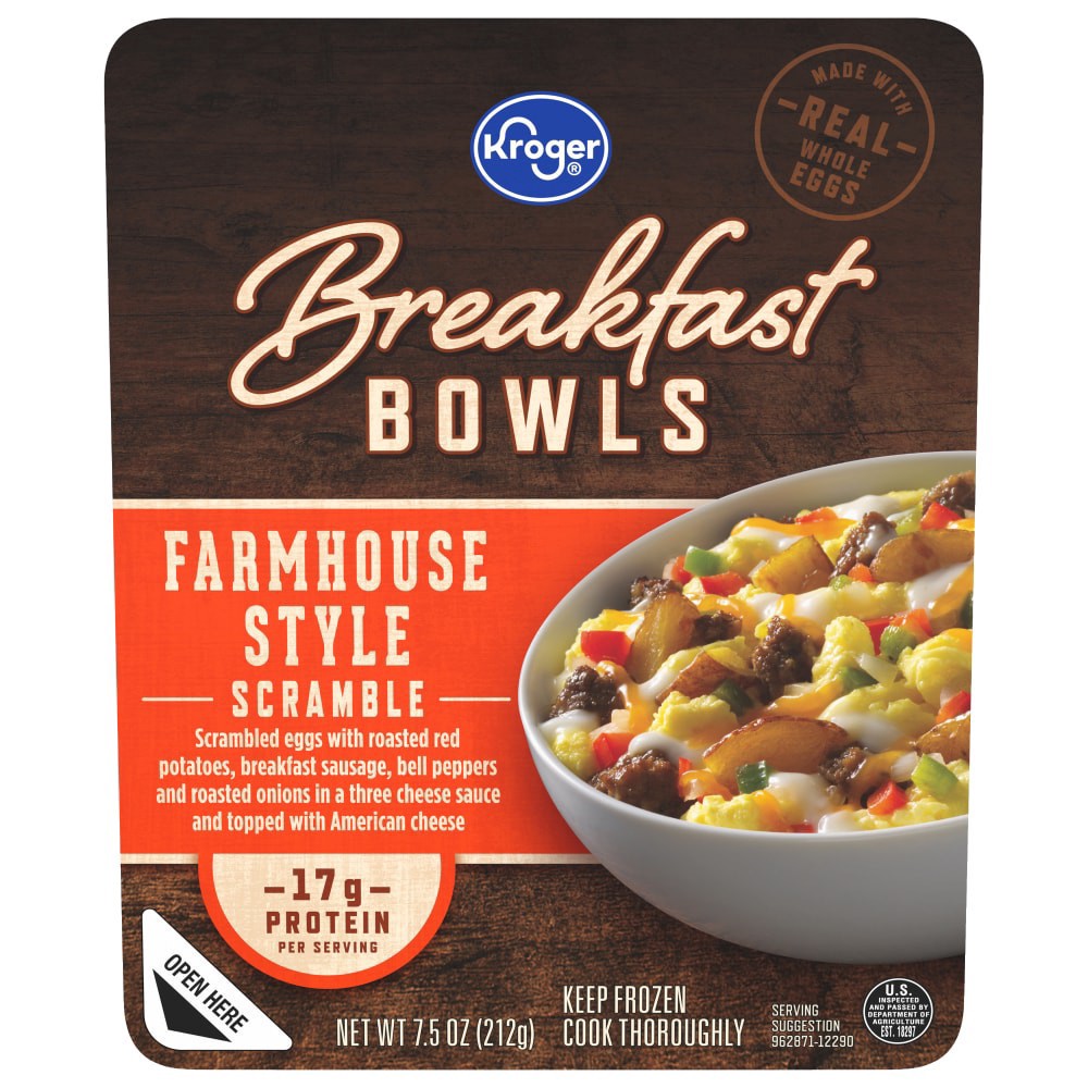 slide 2 of 3, Kroger Farmhouse Style Scramble Breakfast Bowl, 7.5 oz