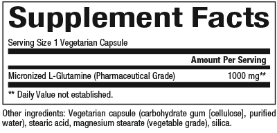slide 2 of 2, Natural Factors Micronized L-Glutamine, 131 g