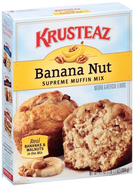 slide 1 of 1, Krusteaz Banana Nut Supreme Muffin Mix, 17.1 oz