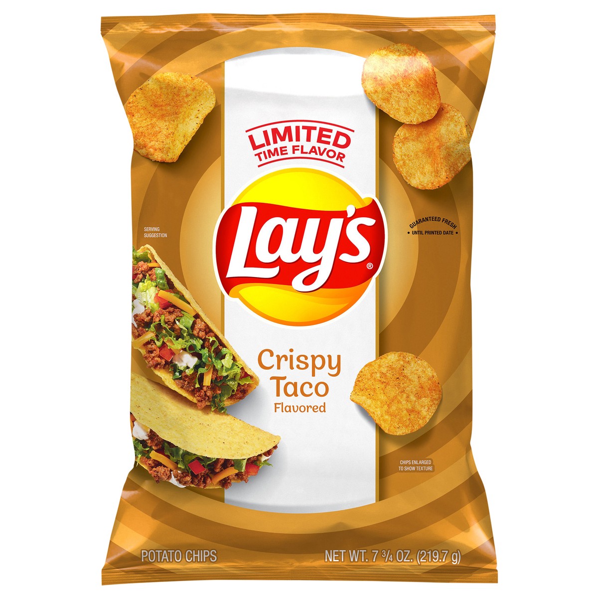 slide 8 of 8, Lay's Potato Chips Crispy Taco Flavored 7.75 Oz, 7.75 oz