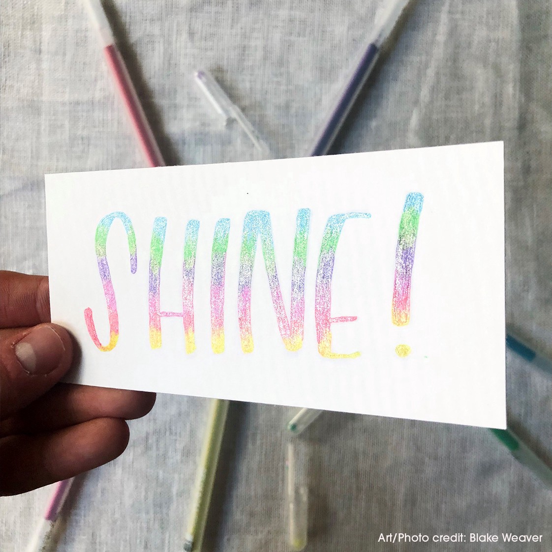 slide 2 of 6, Sakura Gelly Roll Stardust Galaxy Glitter Gel Pen Set, 1 mm