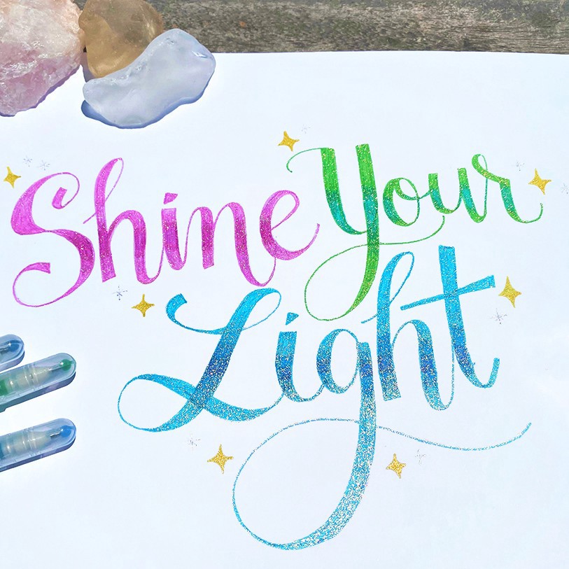 slide 6 of 6, Sakura Gelly Roll Stardust Galaxy Glitter Gel Pen Set, 1 mm