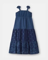 Oshkosh Girls Floral Maxi Dress - Navy - Size 8