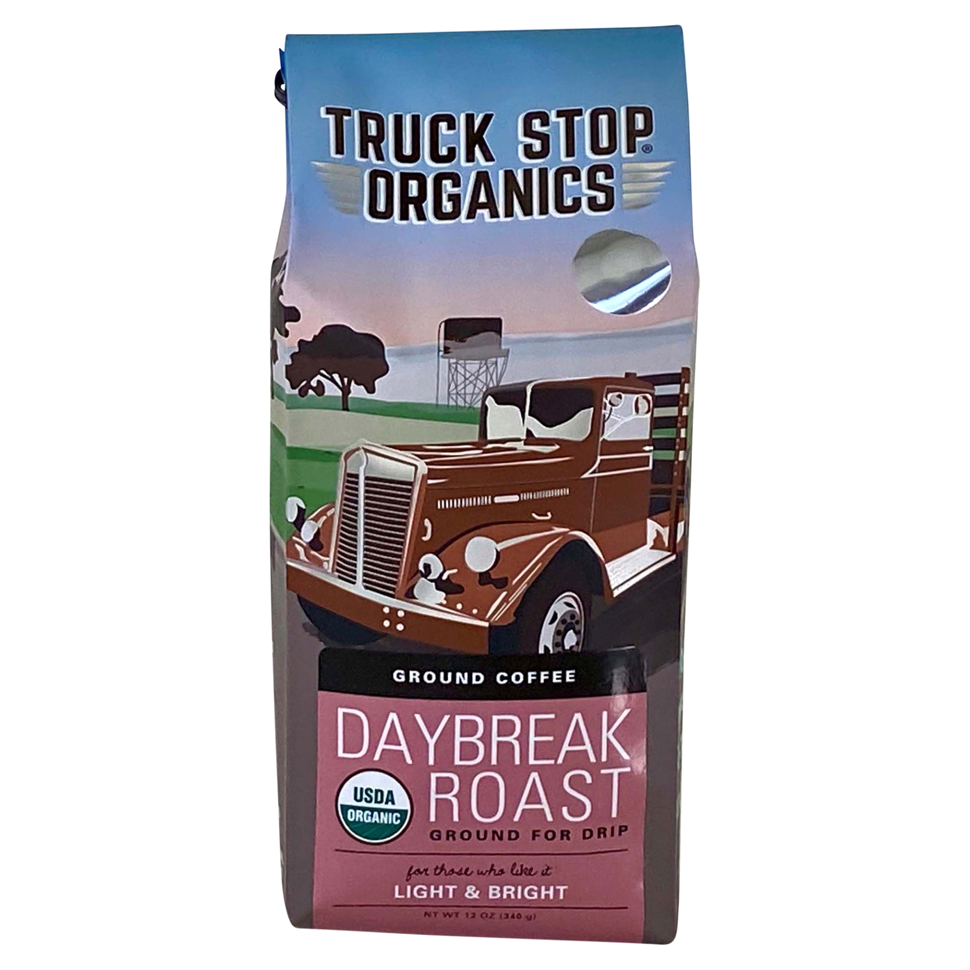 slide 1 of 3, Truck Stop Og Coffee Daybreak Roast Ground For Drip, 12 oz