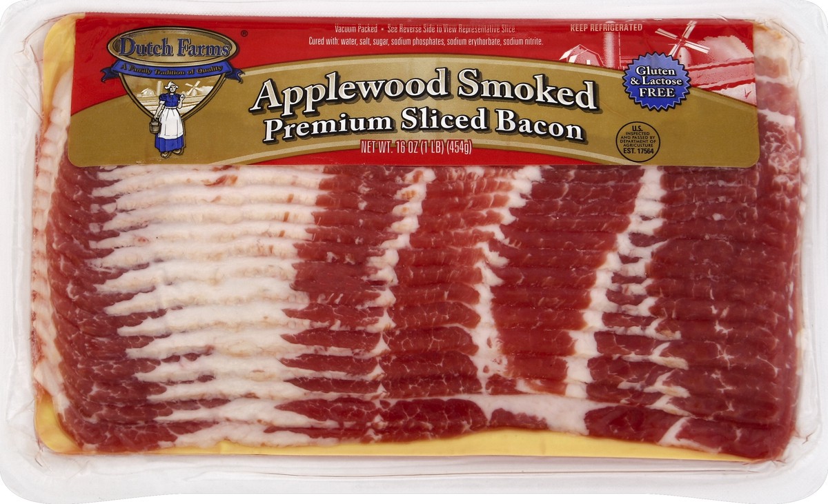 slide 1 of 1, Dutch Farms Bacon 16 oz, 16 oz