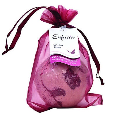 slide 1 of 1, Enfusia Winter Rose Fizz and Foam Bath Bomb, 8.2 oz