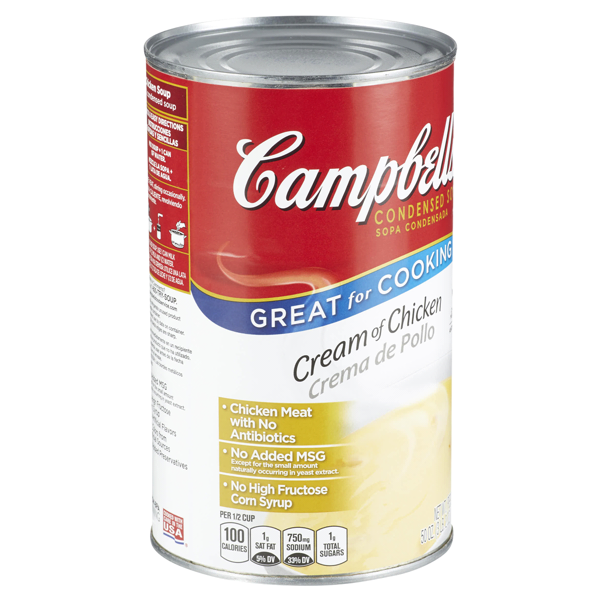 slide 5 of 29, Campbell's Cream Of Chicken Condensed Soup, 50 oz