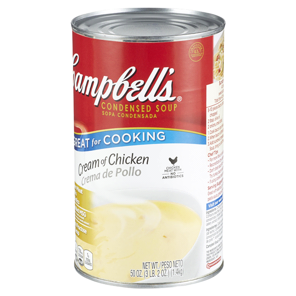 slide 8 of 29, Campbell's Cream Of Chicken Condensed Soup, 50 oz