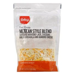 Raley's Shredded Cheese, 4 Cheese, Mexican Blend 16 oz