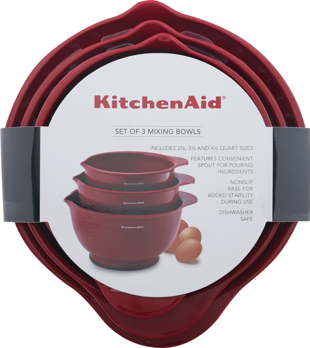 slide 6 of 9, KitchenAid Set of 3 Mixing Bowls 1 ea, 1 ea