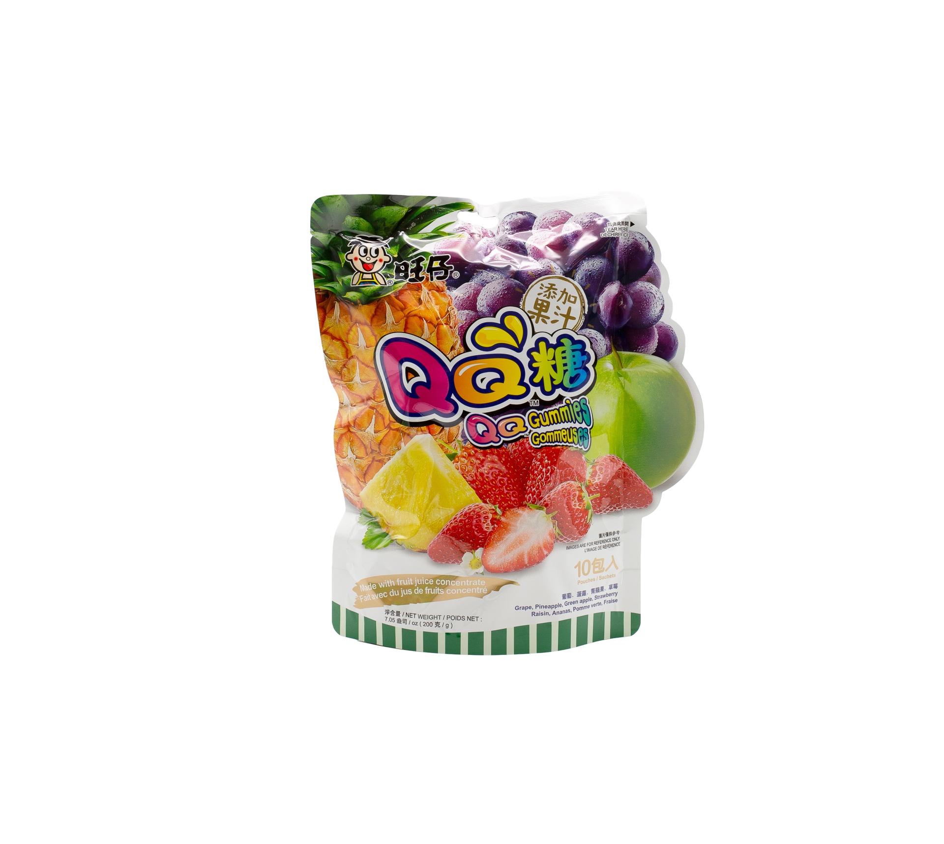 slide 1 of 1, Want-Want Hot-Kid Qq Gummy Candy, 200 gram