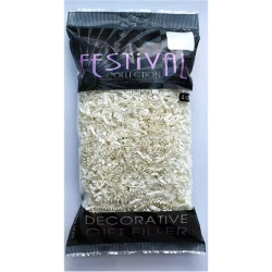 Festival Collection Decorative Gift Filler - White