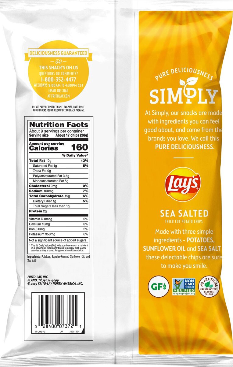 slide 3 of 3, Lay's Potato Chips, 8.5 oz