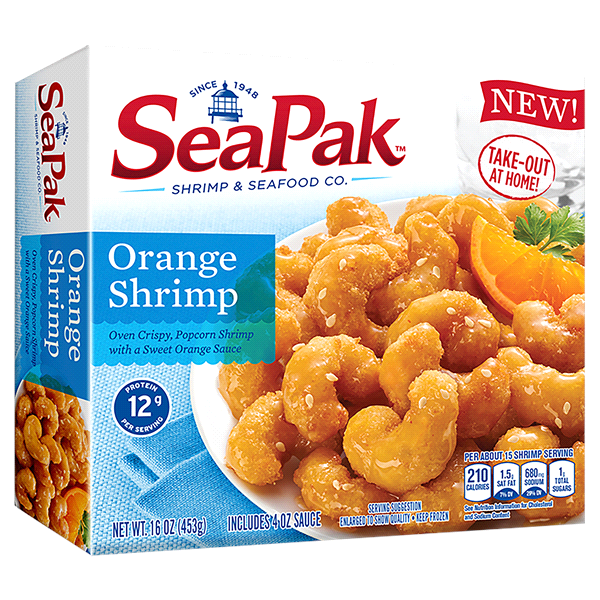 slide 1 of 5, SeaPak Seapak Orange Shrimp, 16 oz