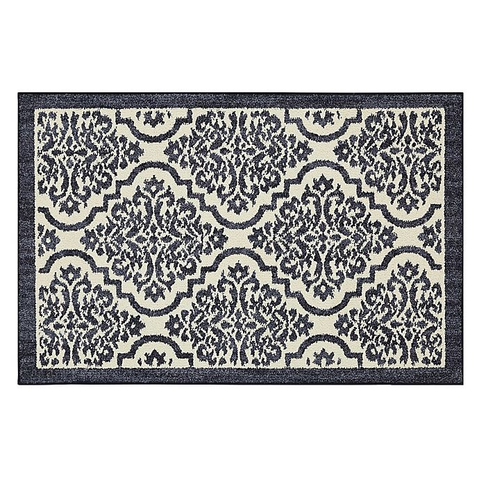 slide 1 of 1, Mohawk Home Mohawk Signature Palace Washable Area Rug - Indigo, 2 ft 6 in x 3 ft 10 in