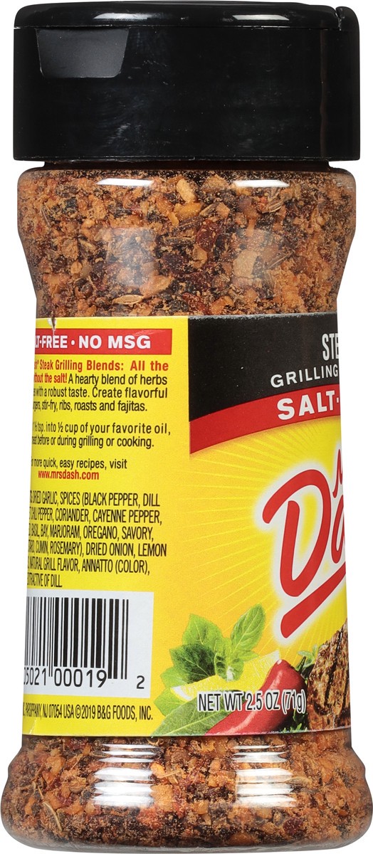 slide 4 of 8, Mrs. Dash Salt-Free Steak Grilling Blends 2.5 oz, 2.5 oz