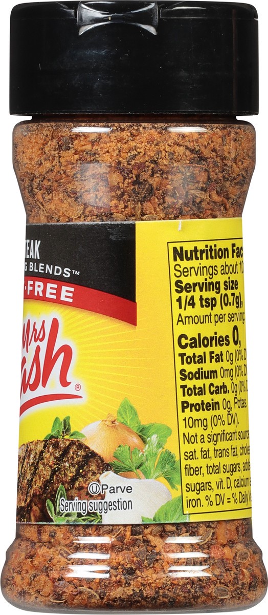 slide 5 of 8, Mrs. Dash Salt-Free Steak Grilling Blends 2.5 oz, 2.5 oz