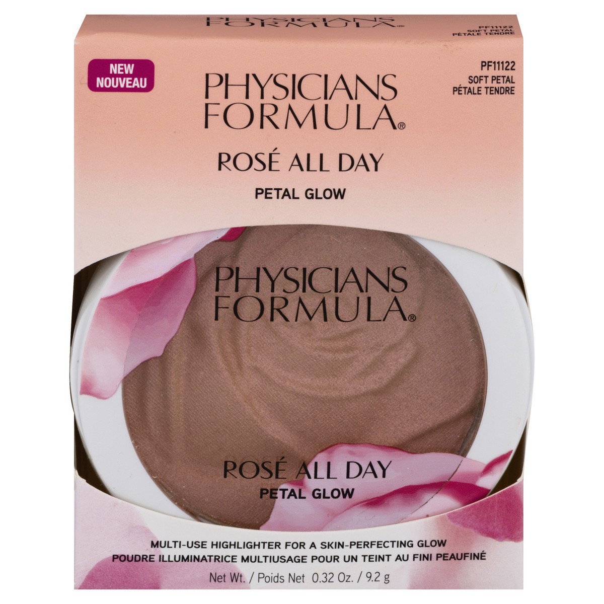 slide 1 of 12, Physicians Formula Rose All Day Petal Glow Soft Petal, 0.32 oz