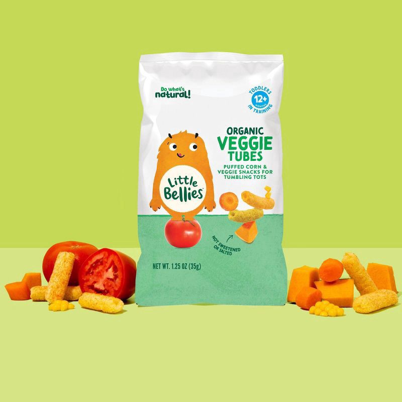 slide 2 of 3, Little Bellies Organic 12+ Months Toddler Veggie Tubes 1.25 oz, 1.25 oz